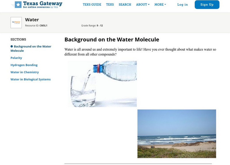 Texas Gateway: Water Unit Plan Texas Gateway: Water Unit Plan