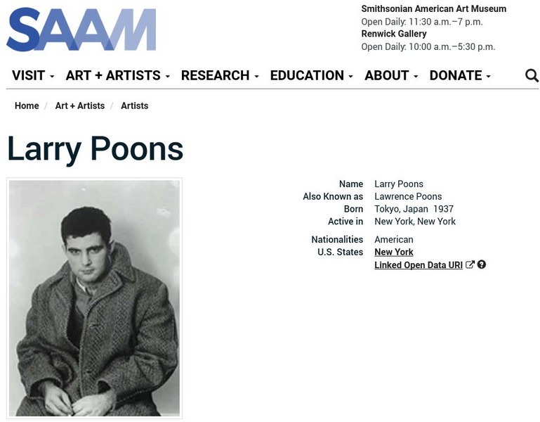 Smithsonian American Art Museum: Larry Poons Handout