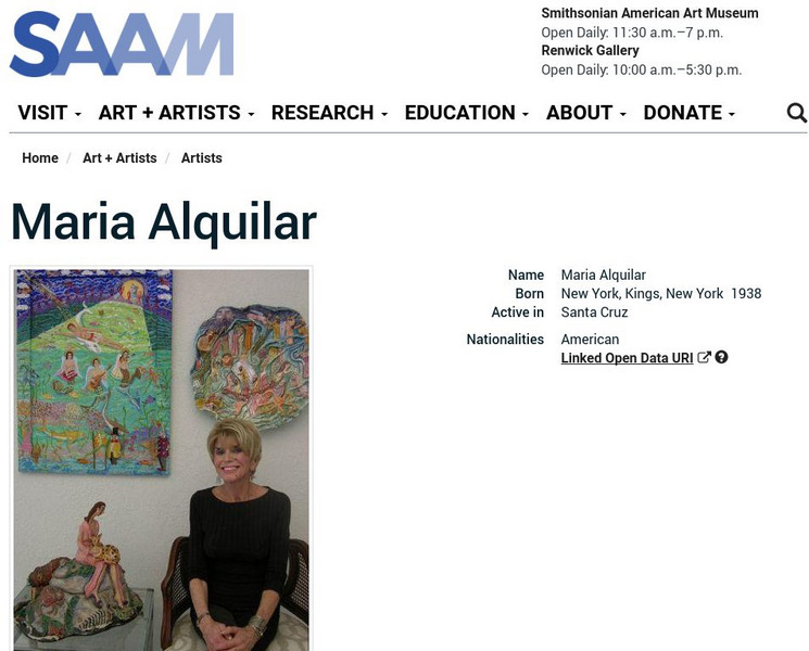 Smithsonian American Art Museum: Maria Alquilar Handout Smithsonian American Art Museum: Maria Alquilar Handout