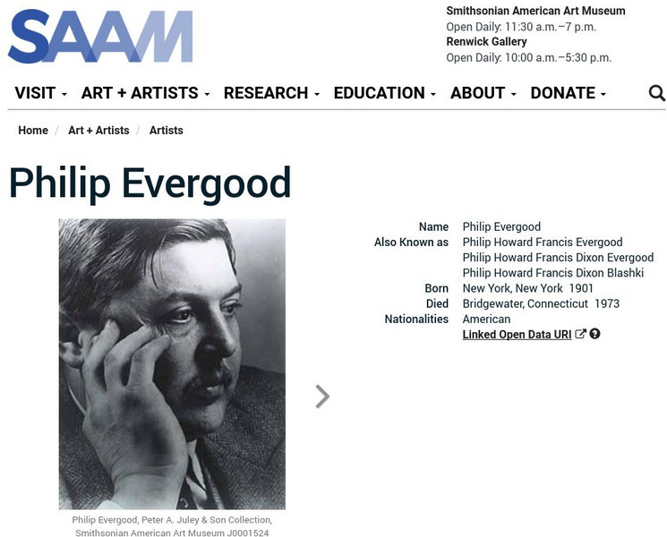 Smithsonian American Art Museum: Philip Evergood Handout