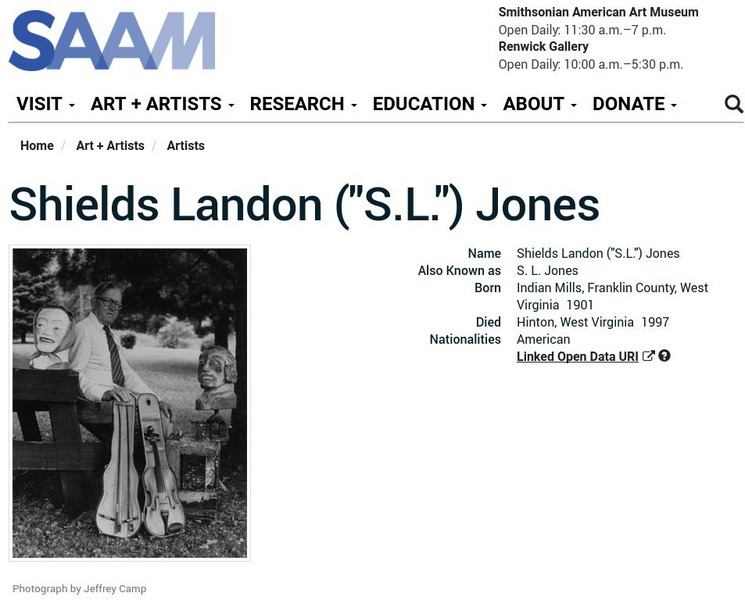 Smithsonian American Art Museum: Shields Landon Jones Handout