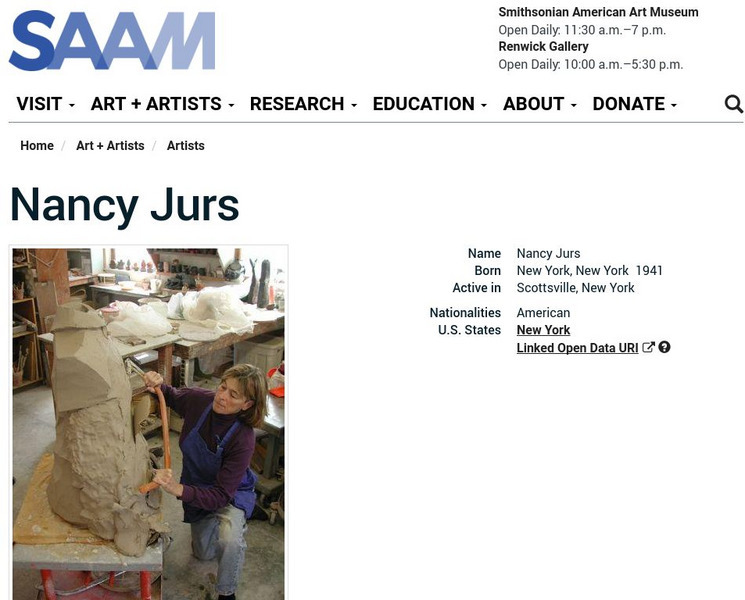 Smithsonian American Art Museum: Nancy Jurs Handout Smithsonian American Art Museum: Nancy Jurs Handout