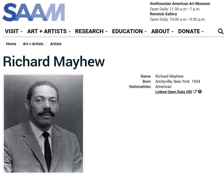 Smithsonian American Art Museum: Richard Mayhew Handout