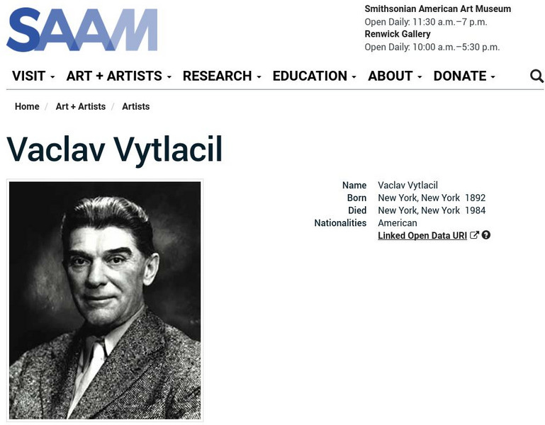 Smithsonian American Art Museum: Vaclav Vytlacil Handout Smithsonian American Art Museum: Vaclav Vytlacil Handout