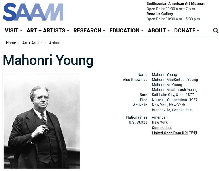 Smithsonian American Art Museum: Mahonri Young Handout Smithsonian American Art Museum: Mahonri Young Handout