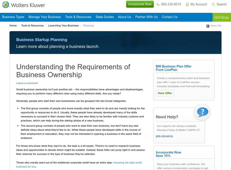 Small Business Guide: Understanding the Requirements of Business Ownership Article Small Business Guide: Understanding the Requirements of Business Ownership Article