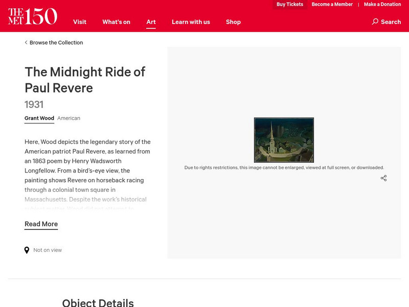 Metropolitan Museum of Art: Grant Wood Graphic