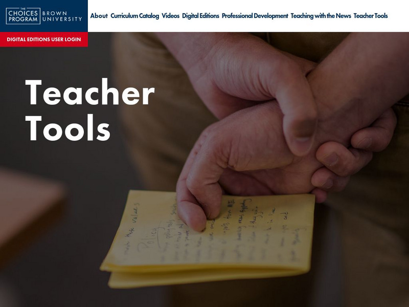 Choices: Tools for the Options Role Play Unit Plan