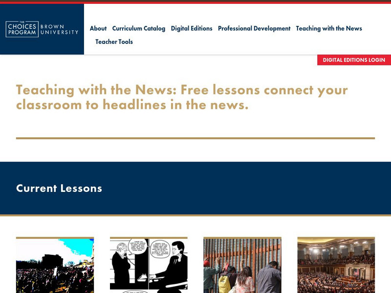 Brown University: Choices Program: Teaching With the News Website Brown University: Choices Program: Teaching With the News Website