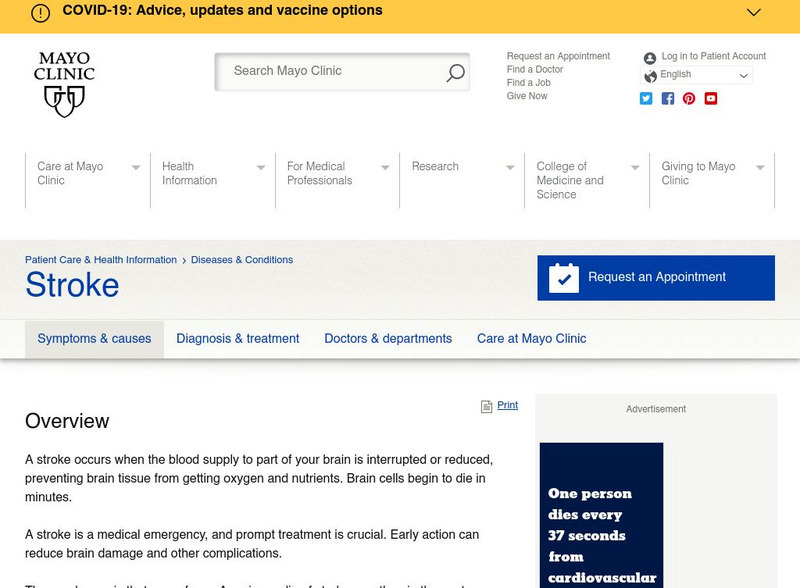 Mayo Clinic: Stroke Handout Mayo Clinic: Stroke Handout