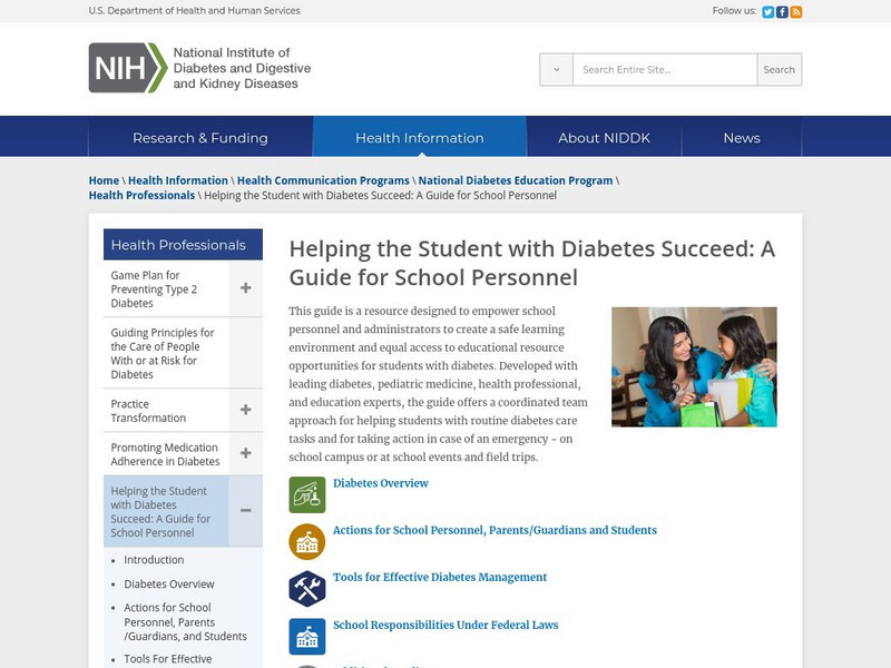 Ndep: Helping the Student With Diabetes Succeed Article Ndep: Helping the Student With Diabetes Succeed Article