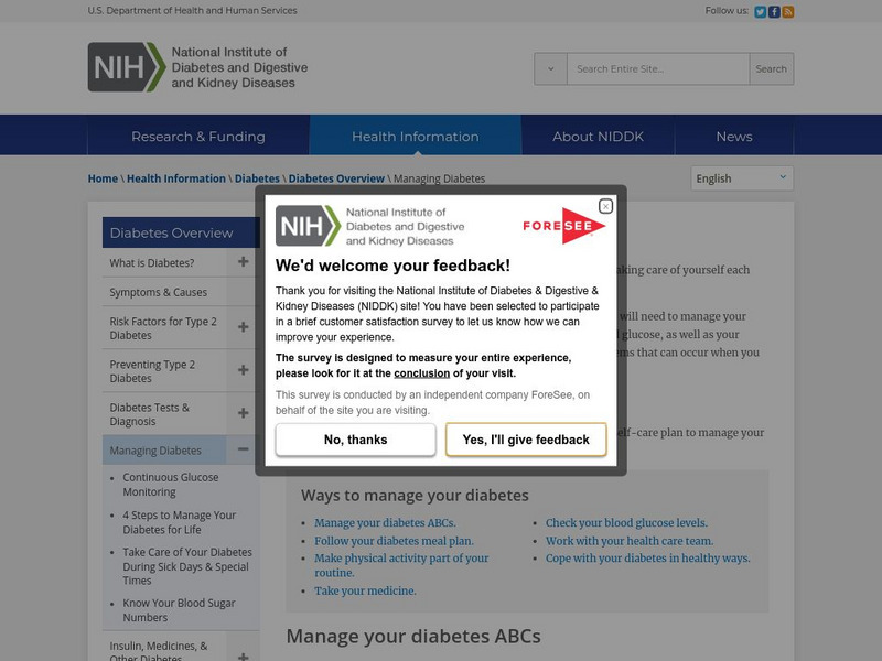 Niddk: Alternative Therapies for Diabetes Handout Niddk: Alternative Therapies for Diabetes Handout