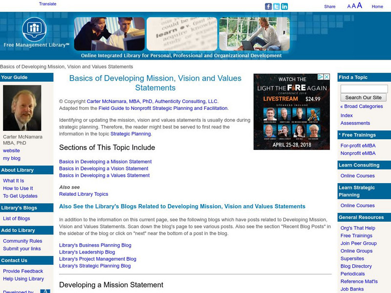 Basics of Developing Mission, Vision, Values Statement Website Basics of Developing Mission, Vision, Values Statement Website