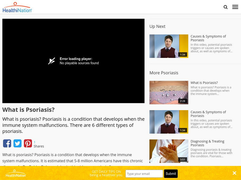 Healthi Nation: Psoriasis Videos Instructional Video Healthi Nation: Psoriasis Videos Instructional Video
