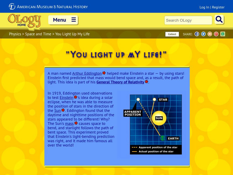 American Museum of Natural History: O Logy: You Light Up My Life! Interactive American Museum of Natural History: O Logy: You Light Up My Life! Interactive