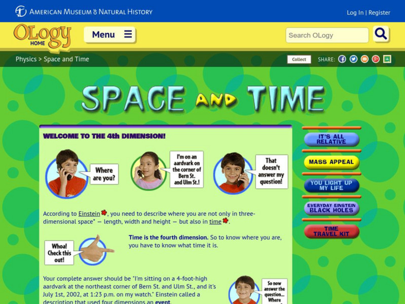 American Museum of Natural History: O Logy: It's All Relative Unit Plan