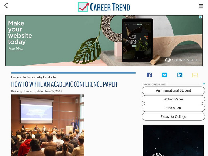 E How: How to Write an Academic Conference Paper Article