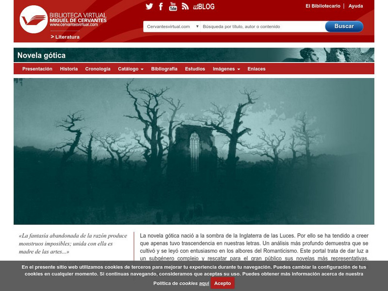 Biblioteca Virtual Miguel De Cervantes: Novela Gotica Handout Biblioteca Virtual Miguel De Cervantes: Novela Gotica Handout