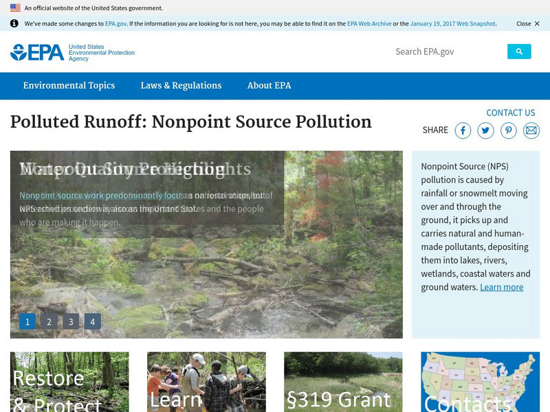 Epa: Polluted Runoff: Nonpoint Source (Nps) Pollution Website Epa: Polluted Runoff: Nonpoint Source (Nps) Pollution Website