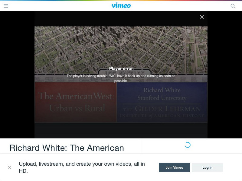 Gilder Lehrman Institute: The American West: Urban v. Rural Instructional Video Gilder Lehrman Institute: The American West: Urban v. Rural Instructional Video