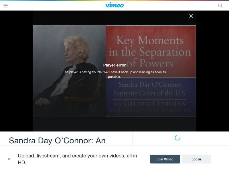 Gilder Lehrman Institute: Separation of Powers and the Supreme Court Instructional Video Gilder Lehrman Institute: Separation of Powers and the Supreme Court Instructional Video
