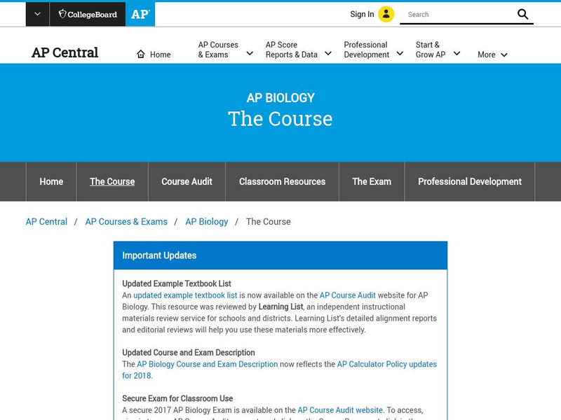 College Board: Ap Central: Course Home Pages: Ap Biology Study Guide College Board: Ap Central: Course Home Pages: Ap Biology Study Guide