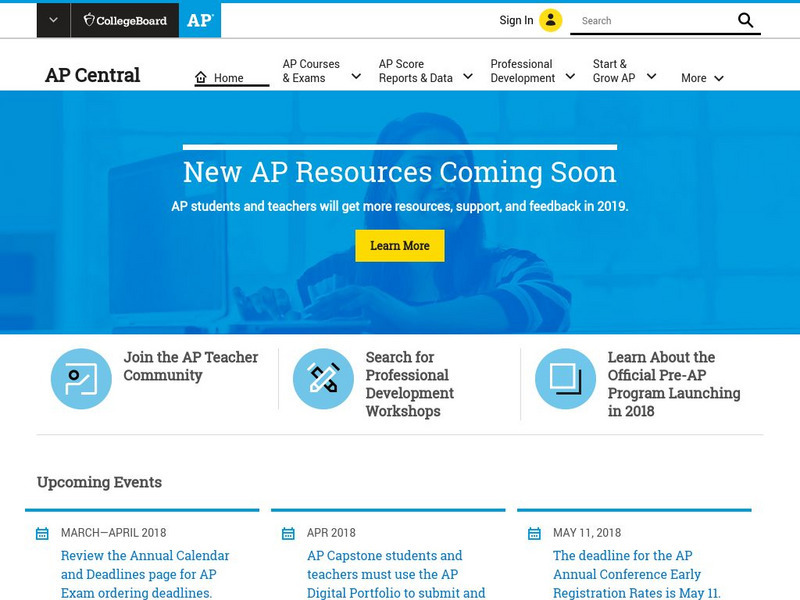 College Board: Ap Central Website College Board: Ap Central Website