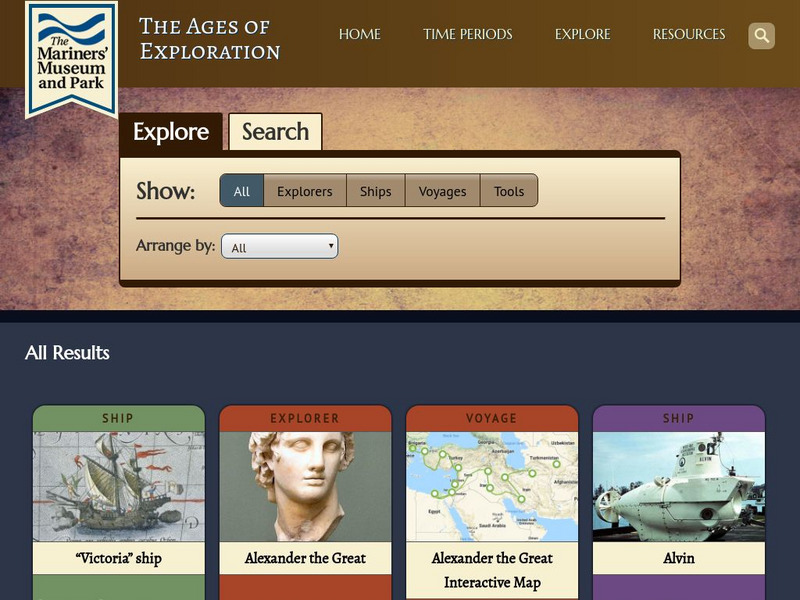 Mariners' Museum: Age of Exploration: Tools of Navigation Website Mariners' Museum: Age of Exploration: Tools of Navigation Website