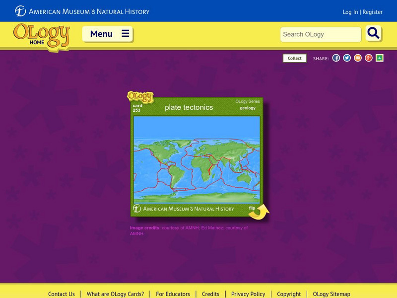 American Museum of Natural History: Plate Tectonics O Logy Card Interactive American Museum of Natural History: Plate Tectonics O Logy Card Interactive