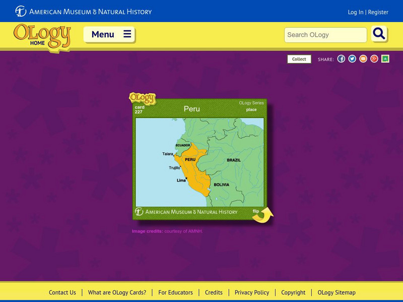 American Museum of Natural History: Peru O Logy Card Interactive American Museum of Natural History: Peru O Logy Card Interactive