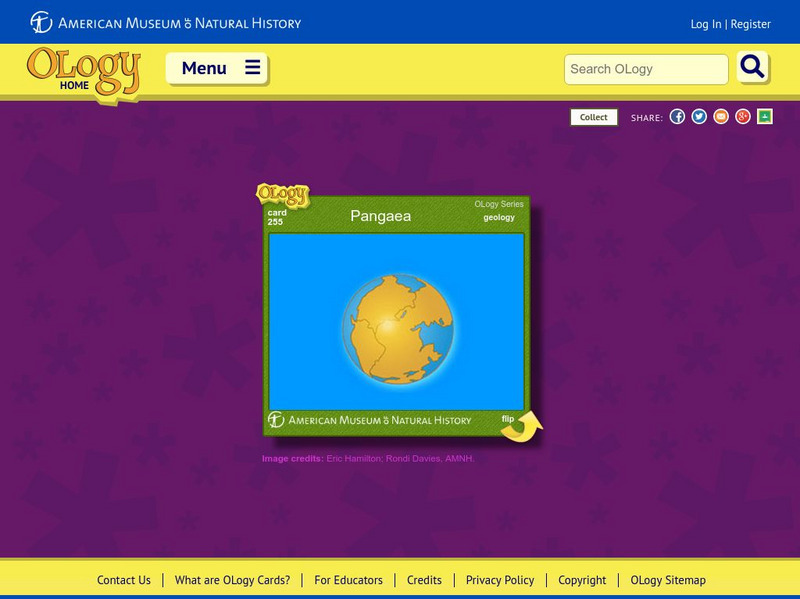 American Museum of Natural History: Pangaea O Logy Card Interactive American Museum of Natural History: Pangaea O Logy Card Interactive