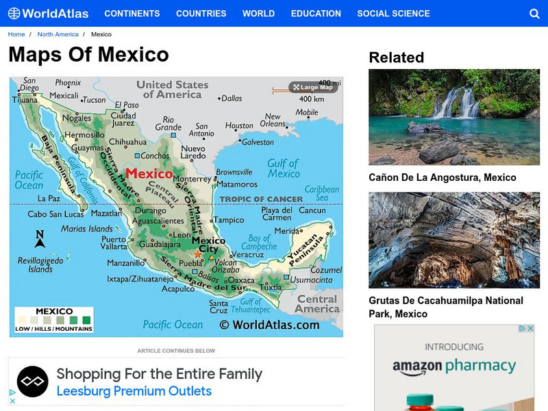 World Atlas: Mexico Article World Atlas: Mexico Article