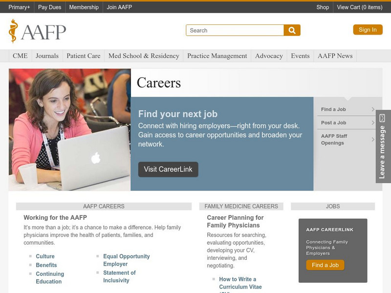 Aafp: Careers Website Aafp: Careers Website