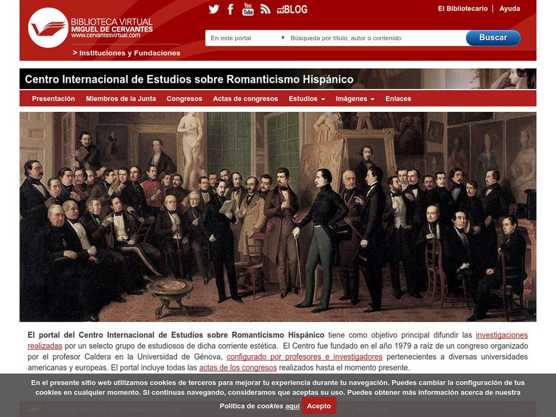 Biblioteca Virtual Miguel De Cervantes: Romanticismo Hispanico "Ermanno Caldera" Website Biblioteca Virtual Miguel De Cervantes: Romanticismo Hispanico "Ermanno Caldera" Website