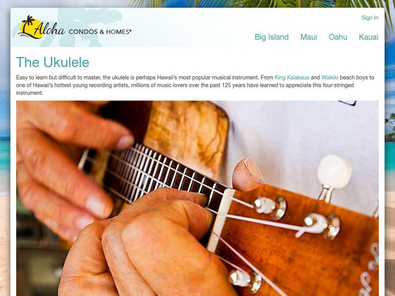 Aloha From Hawaii: The Ukulele Article Aloha From Hawaii: The Ukulele Article