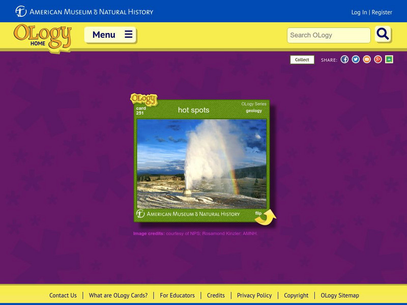 American Museum of Natural History: Hot Spots O Logy Card Interactive American Museum of Natural History: Hot Spots O Logy Card Interactive