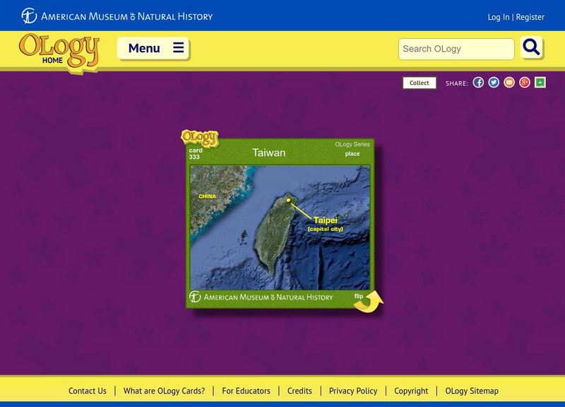 American Museum of Natural History: Taiwan O Logy Card Handout