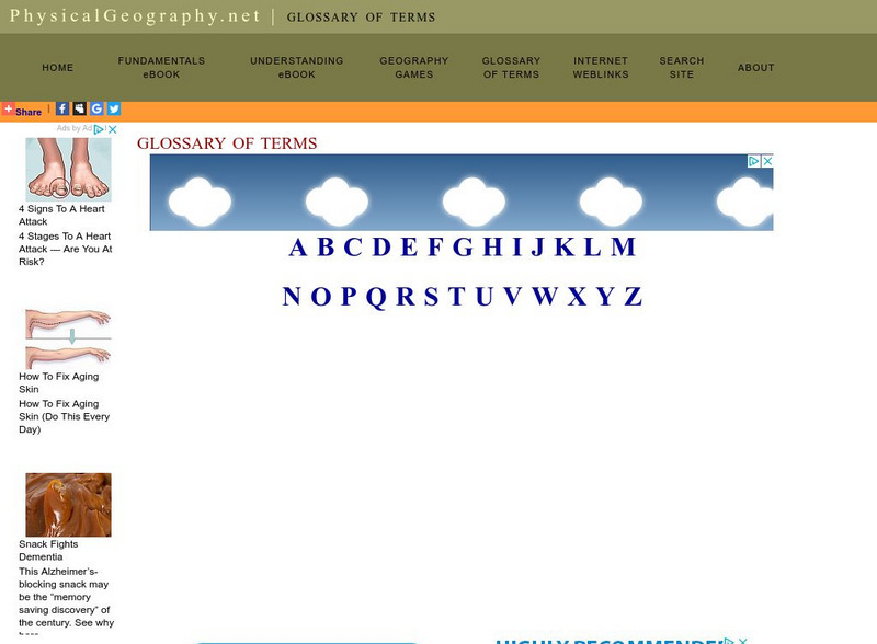 Physical Geography: Glossary of Terms Website Physical Geography: Glossary of Terms Website