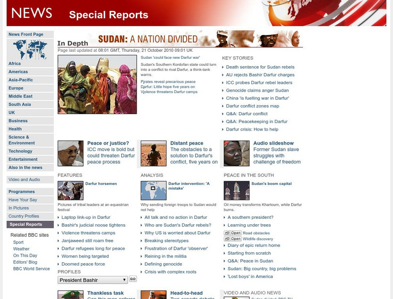 Bbc News: Sudan a Nation Divided Website Bbc News: Sudan a Nation Divided Website
