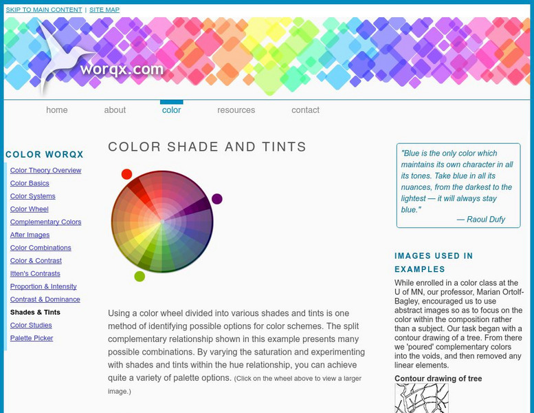 Worqx: Color and Contrast Graphic