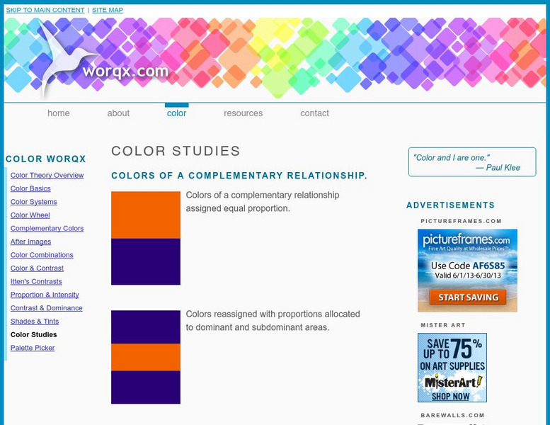 Worqx: Color Studies Graphic Worqx: Color Studies Graphic