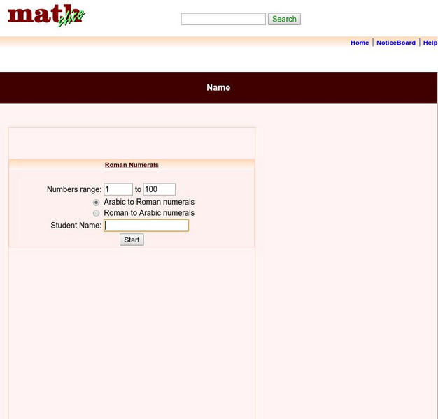 Math Slice: Roman Math Unknown Type Math Slice: Roman Math Unknown Type