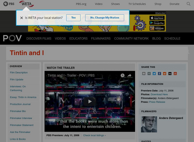 Pbs: p.o.v.: Tintin and I Website Pbs: p.o.v.: Tintin and I Website