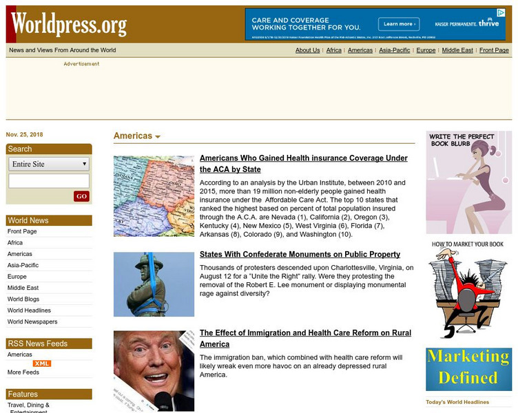 Worldpress.org: Americas Website Worldpress.org: Americas Website