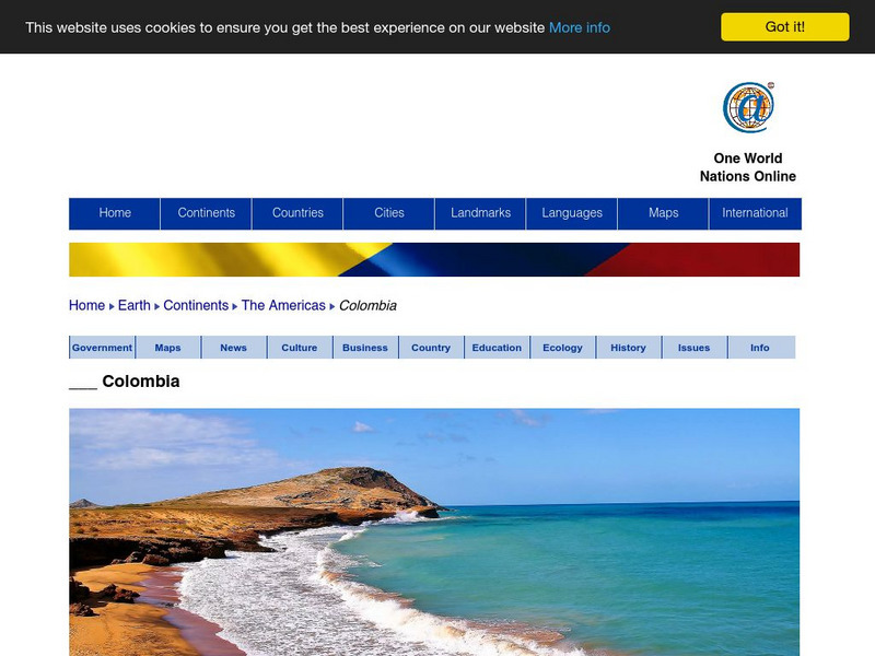 Nations Online: Colombia Country Profile Website Nations Online: Colombia Country Profile Website