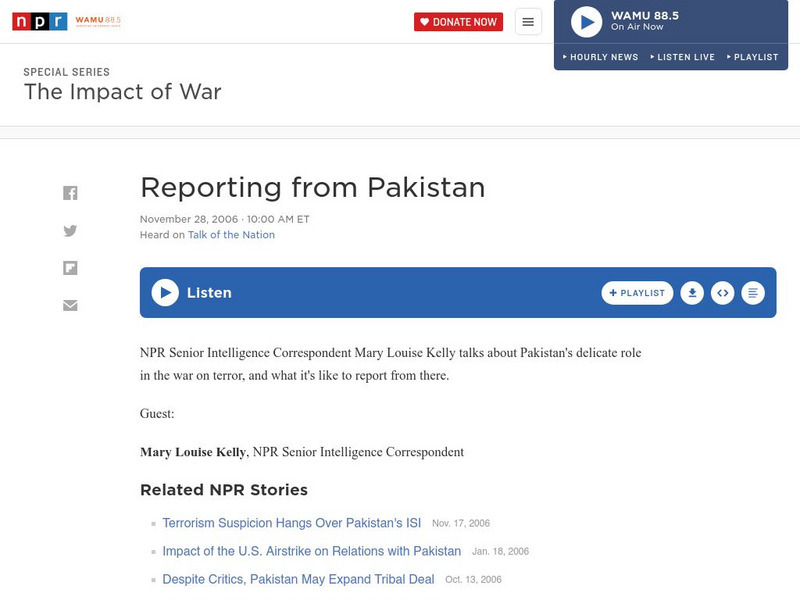 Npr: Reporting From Pakistan Audio Npr: Reporting From Pakistan Audio