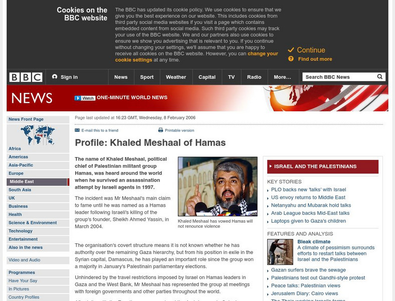 Bbc: Profile Kahled Meshaal Article