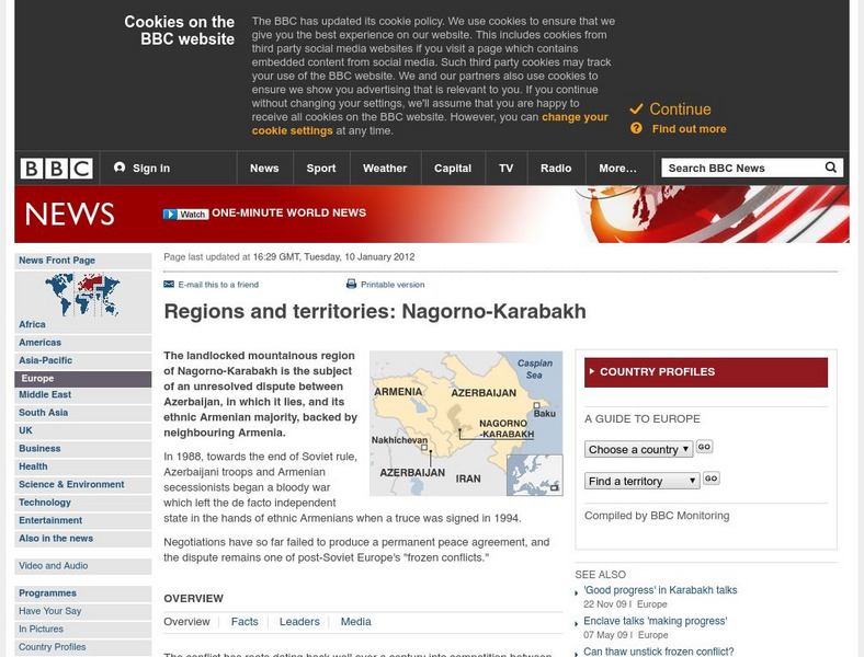 Bbc: News: Regions and Territories: Nagorno Karabakh Handout Bbc: News: Regions and Territories: Nagorno Karabakh Handout