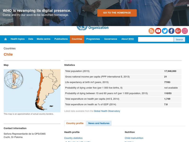 World Health Organization: Chile Handout World Health Organization: Chile Handout