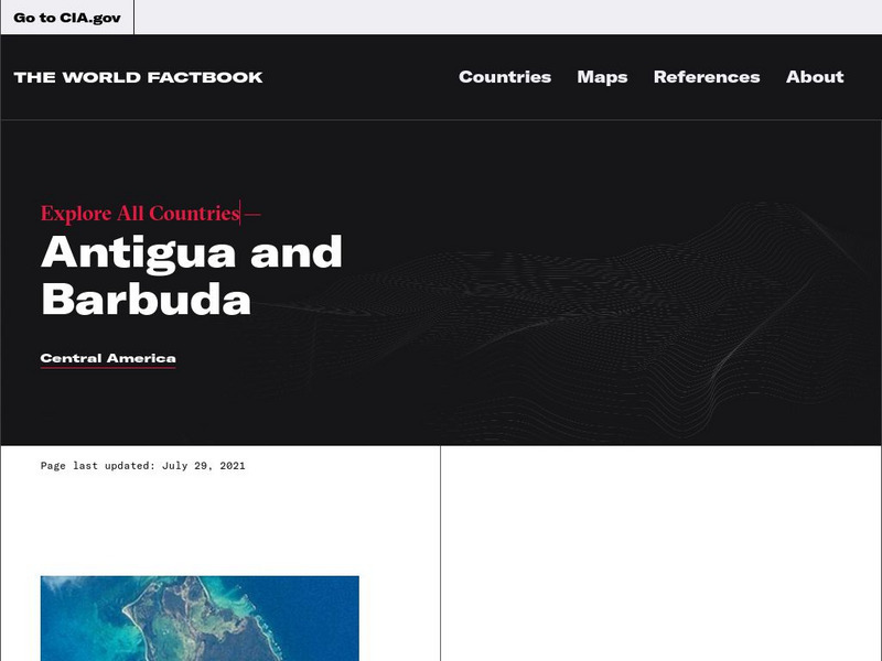 Cia: World Factbook: Antigua and Barbuda Handout Cia: World Factbook: Antigua and Barbuda Handout